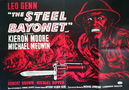 Afişul filmului The Steel Bayonet din 1957